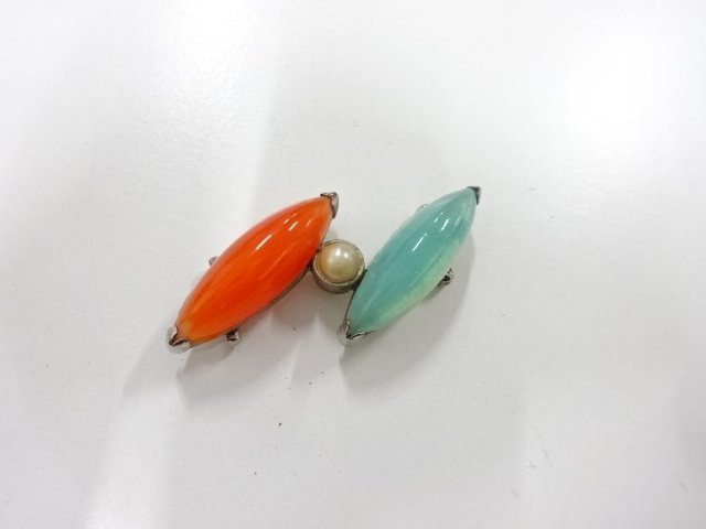 アンティーク　アールデコ　帯留め